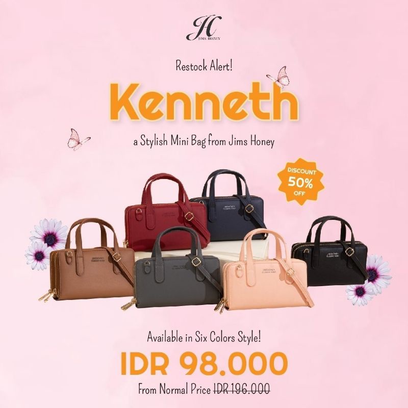 PROMO Kenneth Mini Bag Jims Honey Semarang // Tas Selempang // Tas Bahu // Tas Wanita // Tas Jinjing