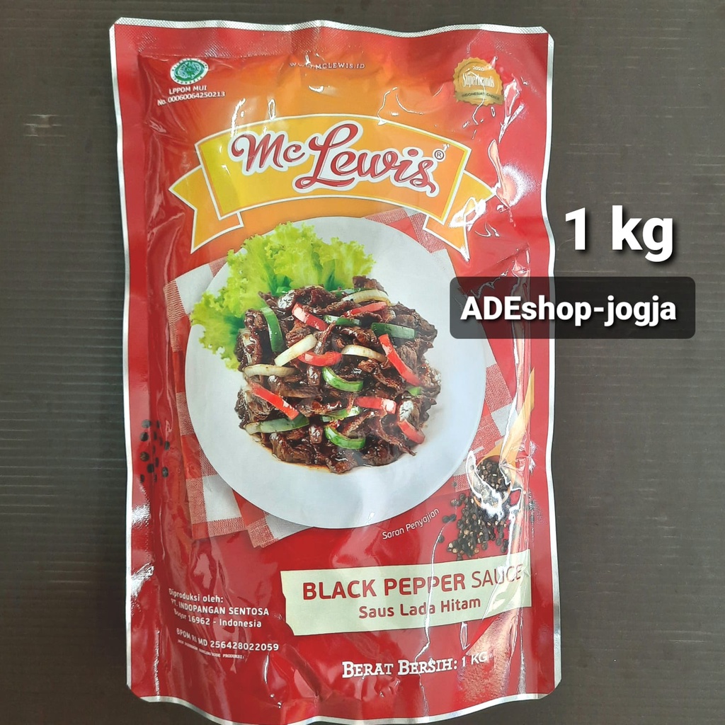

mc lewis saus lada hitam 1 kg mclewis sauce black pepper