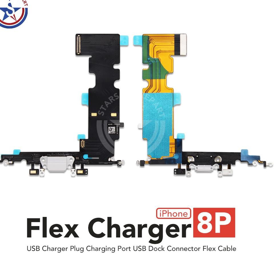 ❤ BELIO ❤ iPhone 8+ 8 Plus Flexible Fleksibel Connector Konektor Charger Cas