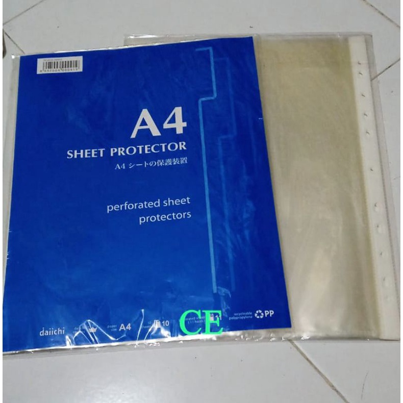 

SHEET PROTECTOR DAICHI A4 DAN F4 PER SET ISI 10 LBR