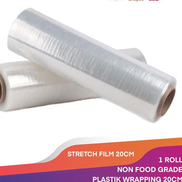 

ア STRETCH FILM 20CM X 250M PLASTIK WRAPPING PLASTIC WRAP PACKINGAN 1 ROLL Model Baru