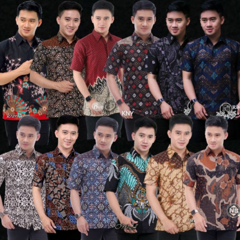 Kemeja hem baju batik motiv sogan XXL kualitas terbaik