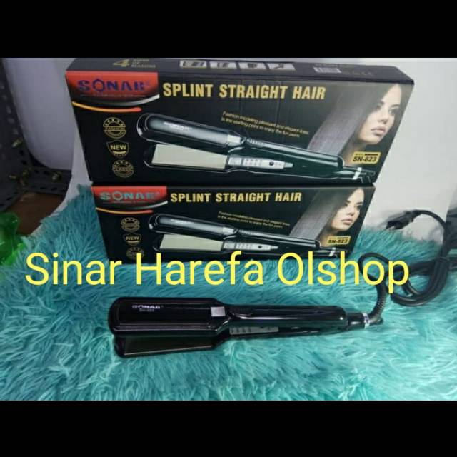 Catokan Rambut Sonar SN-823 Pelurus Rambut/Splint Straight Hair SN-823 Bersuhu