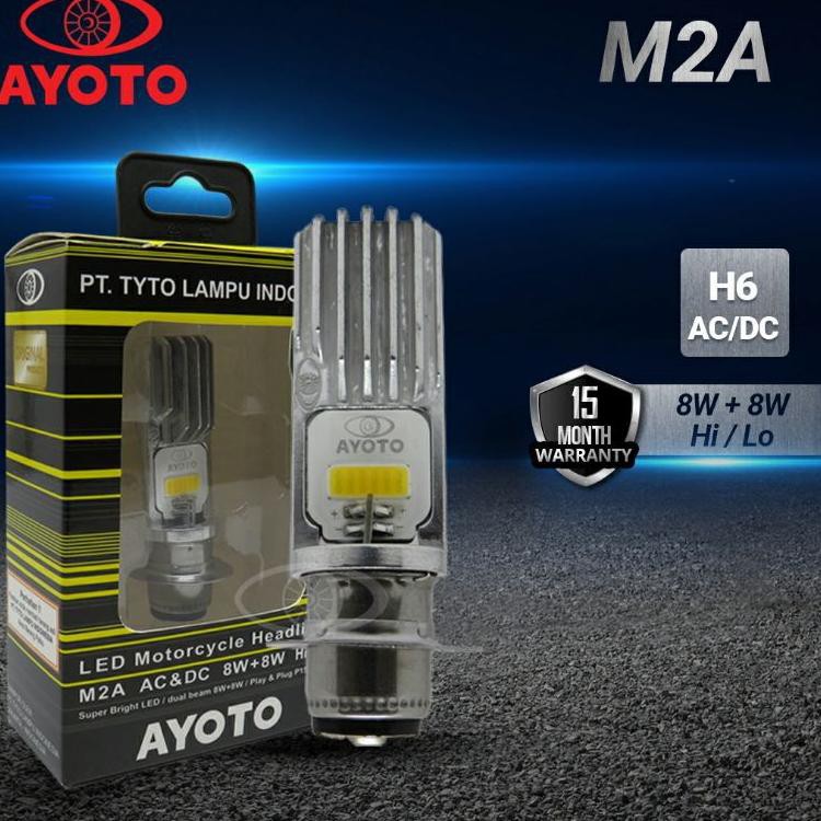 T7A LAMPU MOTOR LED BEBEK MATIC AYOTO M2A AC DC HI LO⁎ (Ready stock)