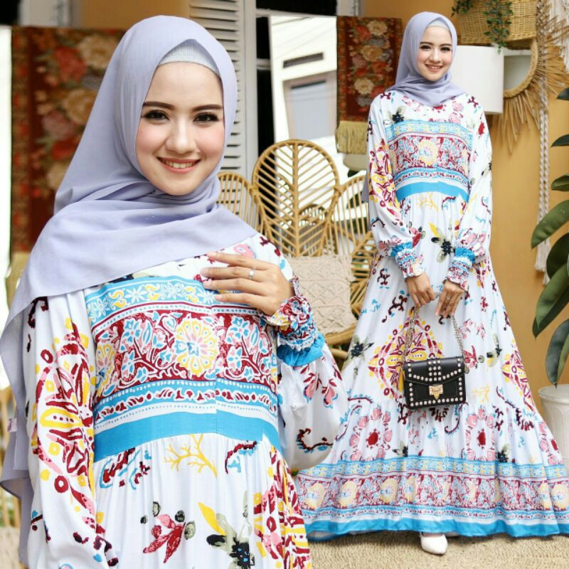 Baju lebaran 2021 Busana Muslim Gamis Murah Gaun Pesta Muslimah Baju Pesta Wanita Kondangan Mewah