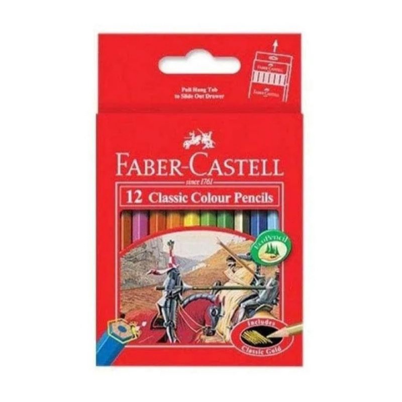 

Pensil warna Faber-Castell 12w pendek