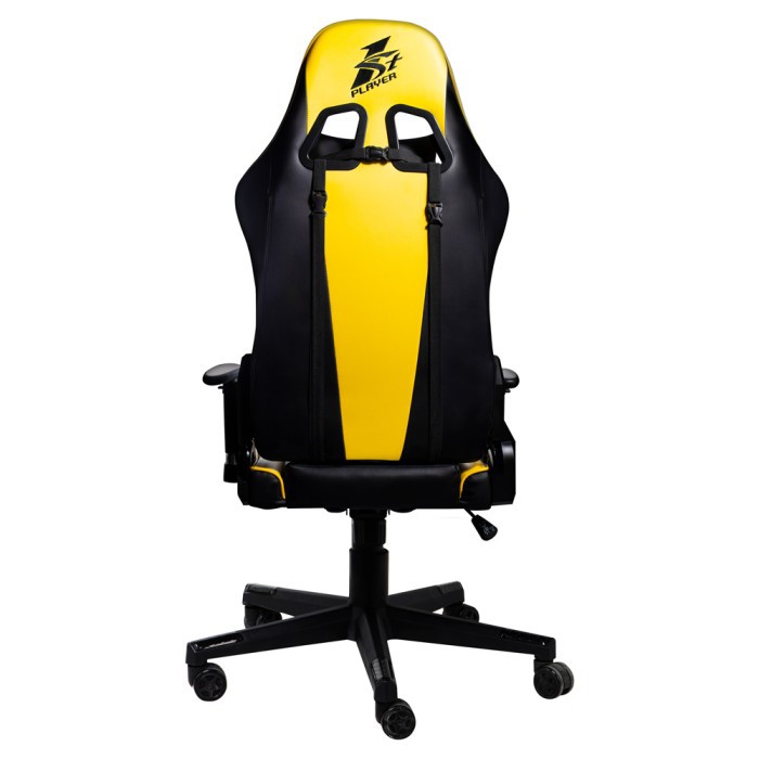 1STPLAYER GAMING CHAIR FK2 - BLACK YELLOW - Comfort - All Steel Skeleton - High Density Molded Foam