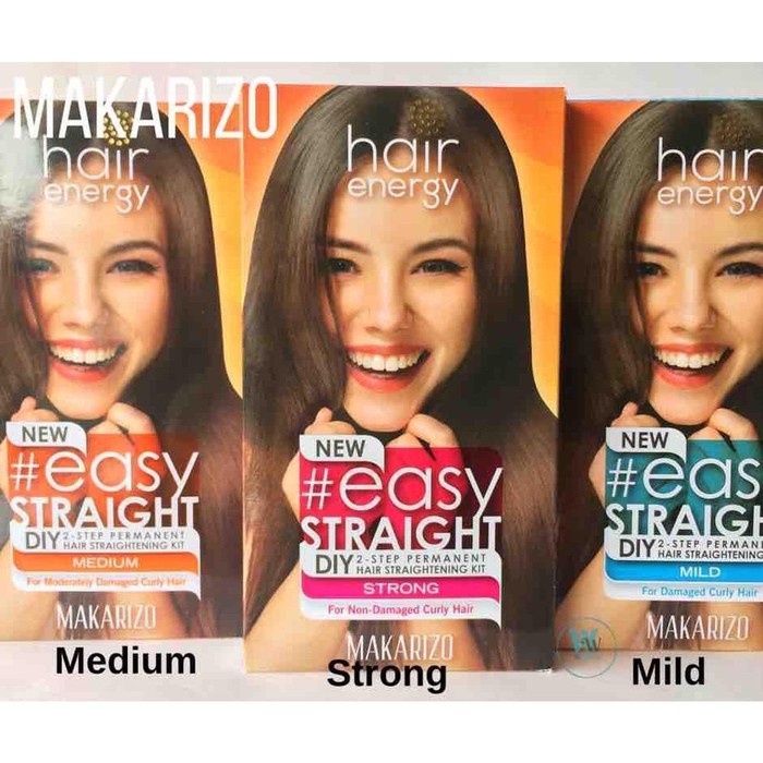 [SACHET] Makarizo Hair Energy Easy Straight 80 ml (Strong, Medium, Mild)