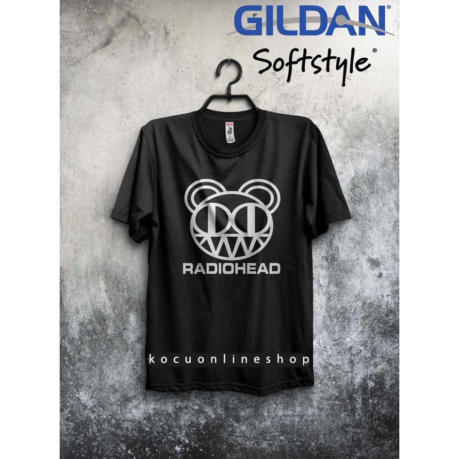 kaos band polyflex gildan radiohead
