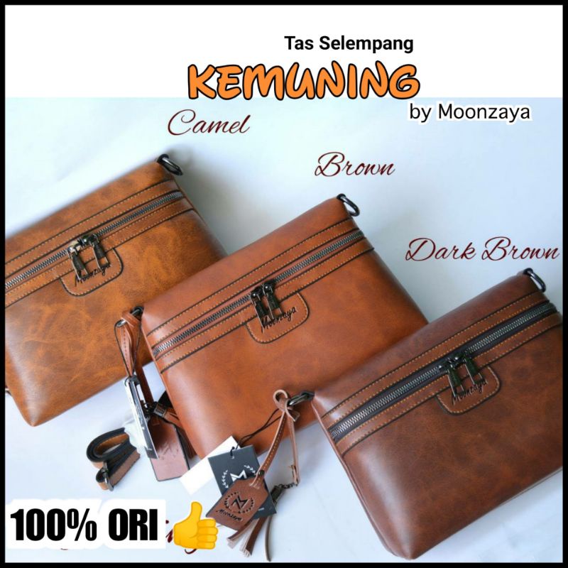 Moonzaya Tas Slempang Tas Kulit Slingbag Keren Keceh by Moonzaya
