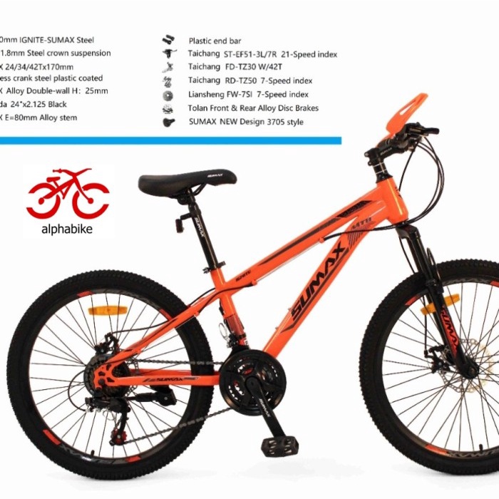 SEPEDA GUNUNG MTB 24 DAN 26 INCH SUMAX 65 KN