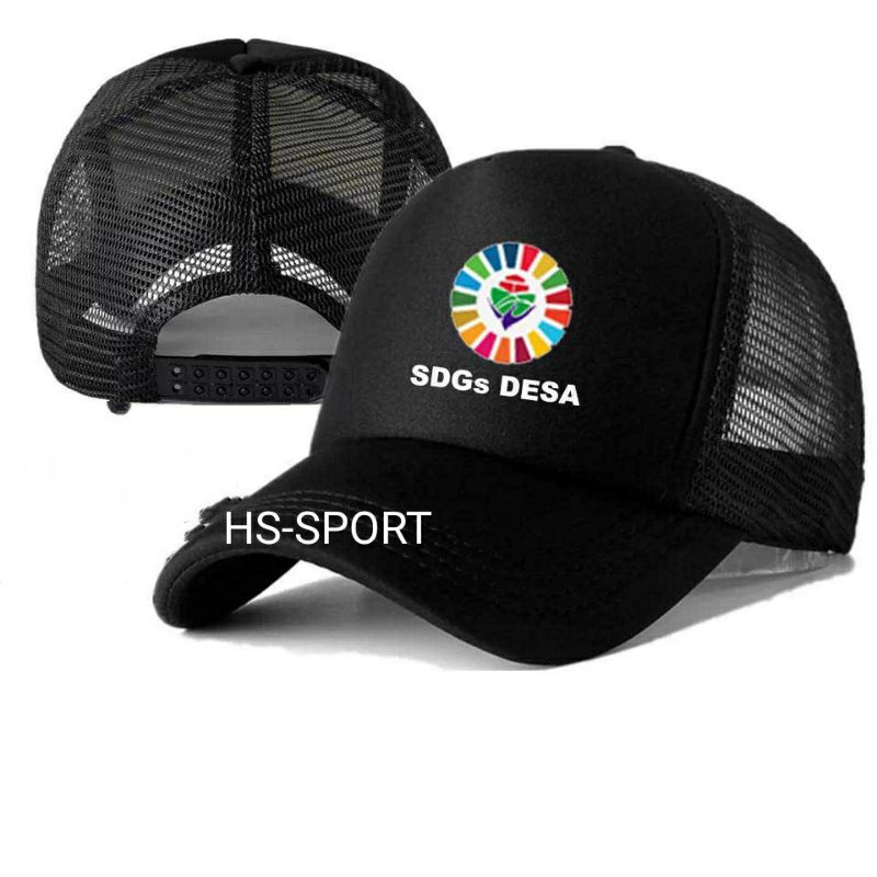 TOPI SDGs DESA - Topi KEMENTERIAN DESA - FREE NAMA DESA - topi SDGs - CUSTOM TOPI