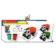 AK 99 - Mainan Heavy Truck COmpactor Sampah +Tempat Sampah Besar AK99