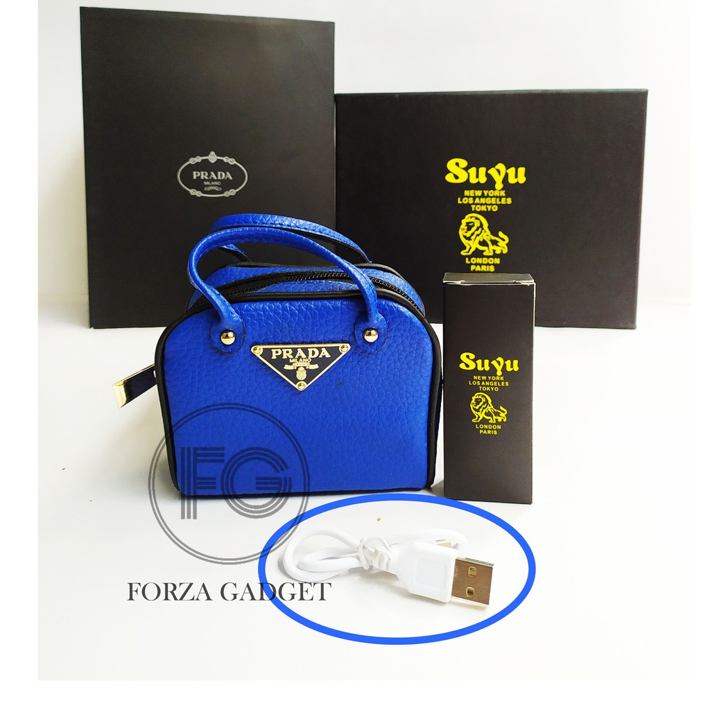 Power Bank Lucu Power Bank Fashion Model Tote Bag Prada 8800 mAh