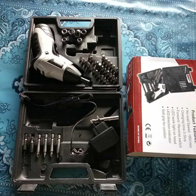 Bor Tanpa Kabel Obeng Elektrik Cordless Rechargeable Screwdriver Ydd