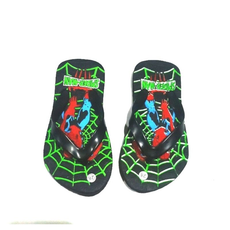 SANDAL JEPIT ANAK SPIDERMAN KERAKTER SUPER HERO SIZE 21/35