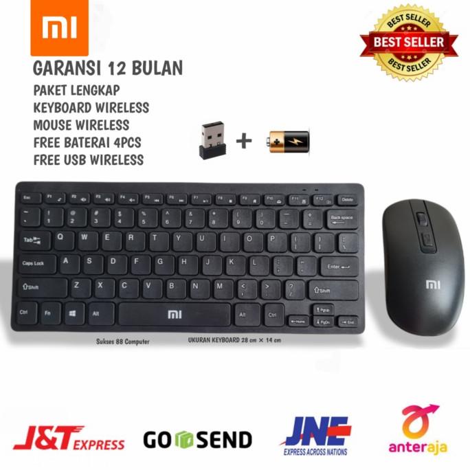 PAKET KEYBORD WIRELESS + MOUSE WIRELESS COMBO SET GKM901 TERMURAH Termurah