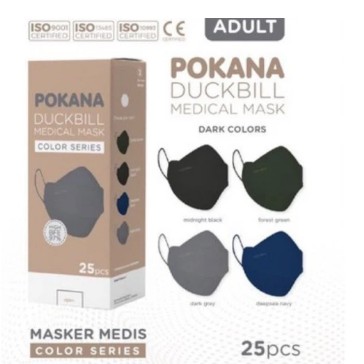 Pokana Duckbill Medical Mask Adult Per Box - isi 25 Pcs