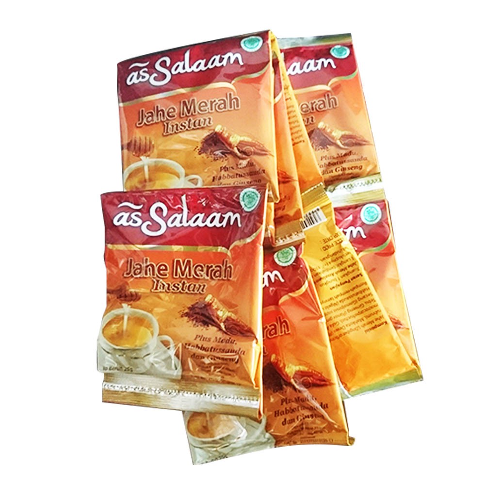 

Jahe Merah As Salam / As Salaam /Assalam / Asalam 10 Sachet