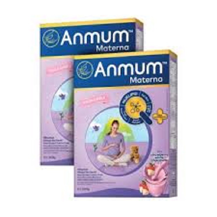 

2 PCS Anmum Materna Strawberry White Chocolate Susu Ibu Hamil [200 g]
