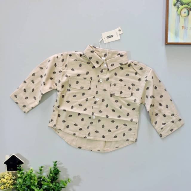 DIS81 - BAJU ANAK IMPORT KOREAN LEAVES (IMPORT)