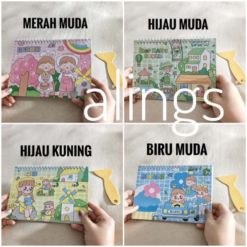 

My Album Sticker Spiral Notebook Buku Koleksi Stiker Mainan Anak