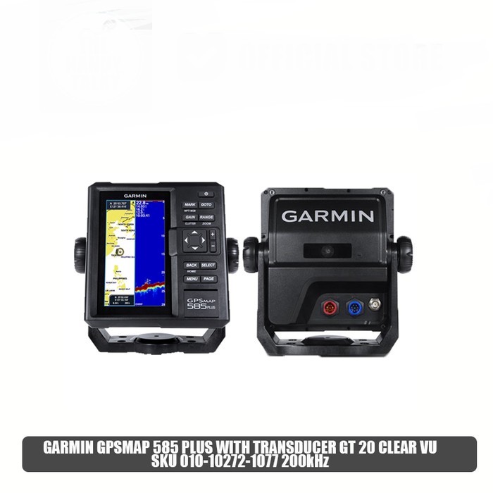 GARMIN GPSMAP 585 PLUS WITH TRANSDUCER GT 20 CLEAR VU SKU 010-10272-10