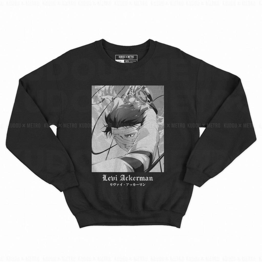 Crewneck Levi Ackerman Bandage Anime Manga Attack On Titan SNK Unisex