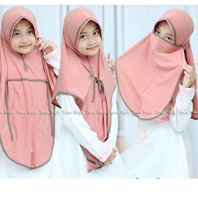 (HARGA SPESIAL) (COD) Hijab 3 in 1 zoya jumbo 7-12th  ayana anak | hijab cadar anak lis jersey hyget