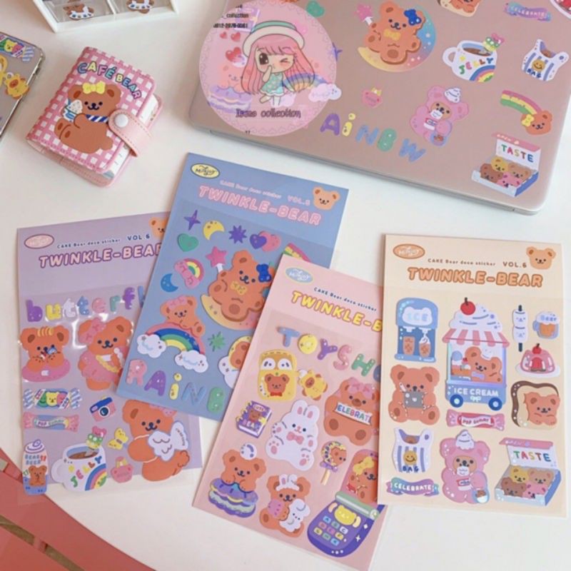 BIG STICKER TWINKLE BEAR
