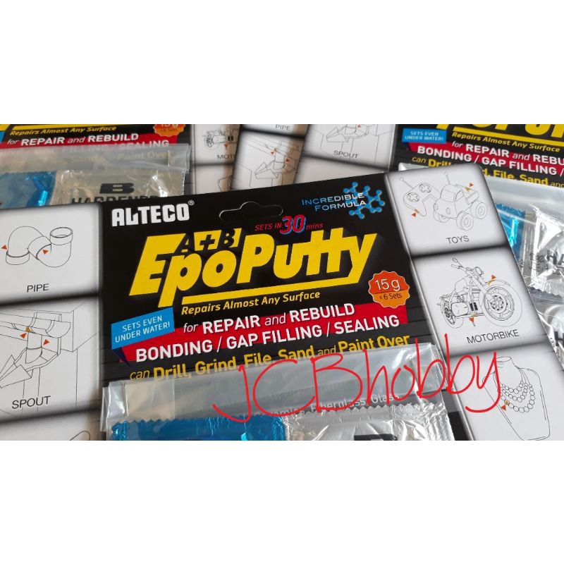 Lem epo putty Alteco Lem porting 15 gram BONUS lem ALTECO SUPER GLUE