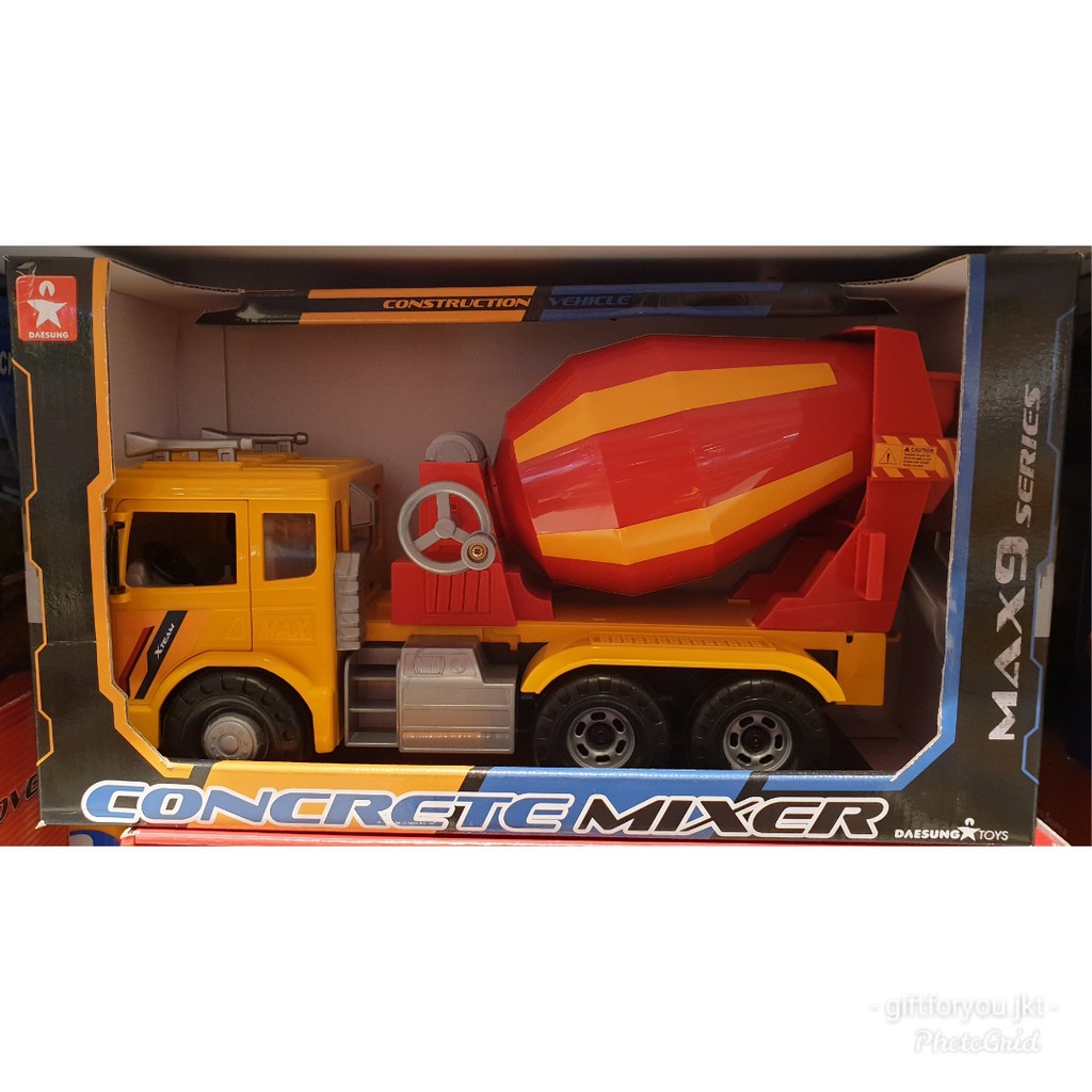 Daesung Toys Mainan Mobil Concrete Mixer Original