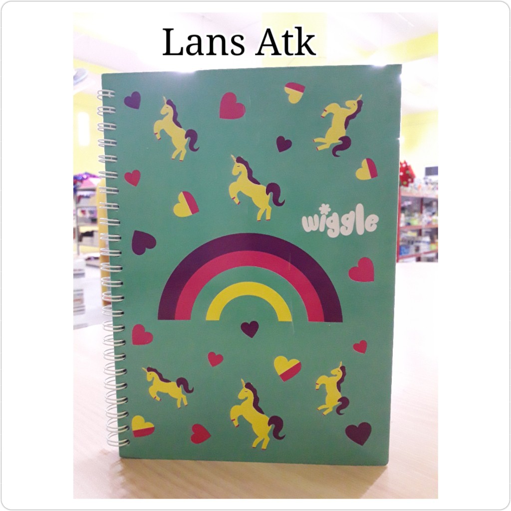 

WIGGLE Rainbow cupcake robot notebook agenda memo ukuran a5