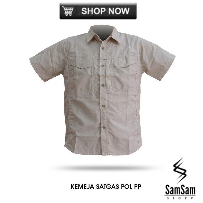SERAGAM SATGAS POL PP - KEMEJA SATGAS PDH POL PP - S, PANJANG