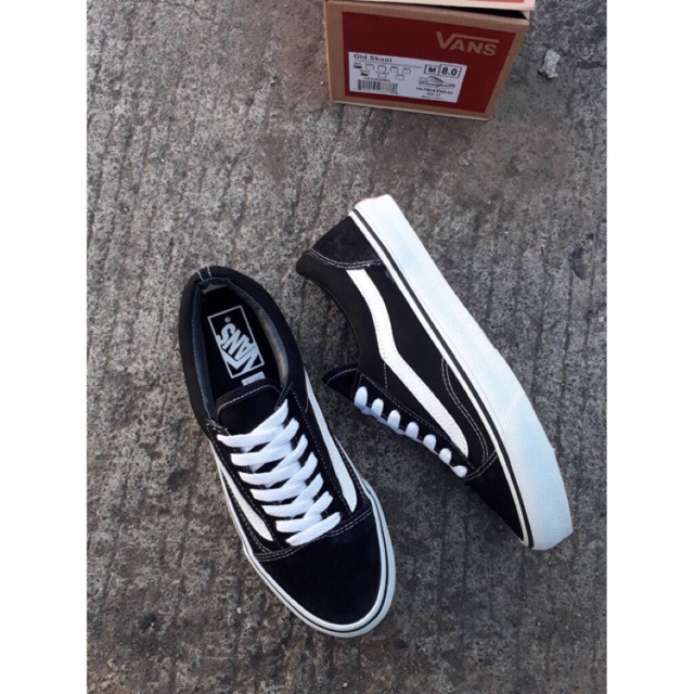 

( READY) VAN’S OLD SCHOOL BLACK / WHITE A