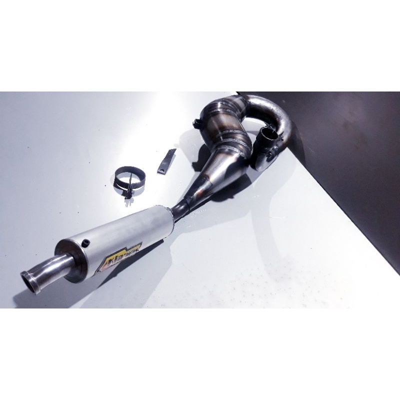 knalpot vespa racing KANAN S almunium kia muffler