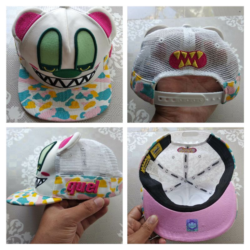 Topi elstinko dewasa visor pendek karakter quel setelan second