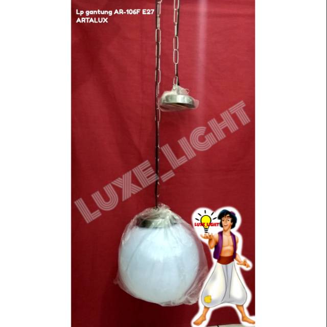 Lampu taman bulat gantung