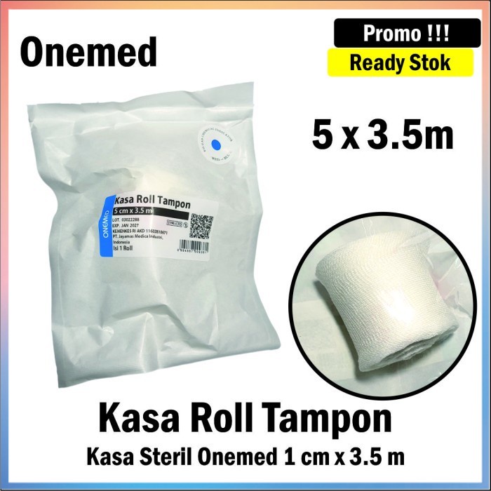 Kasa Roll Tampon Kasa Steril Onemed 5 cm x 3.5 m