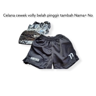 Celana Voli Cewek Tambah Nama Custom Nama Belah pinggir