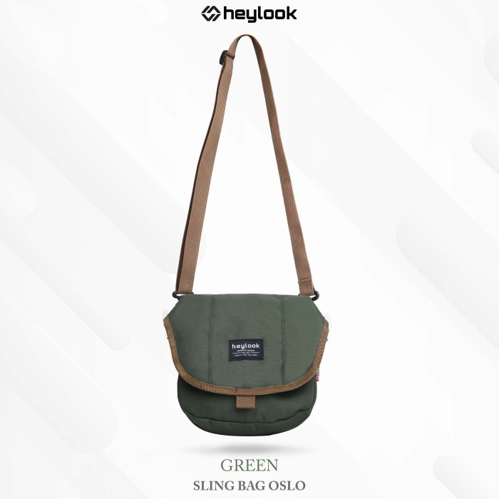 tas wanita TAS SELEMPANG PRIA OSLO SLING BAG MINI WANITA TAS COWOK CEWEK HEYLOOK - GREEN tas bahu se