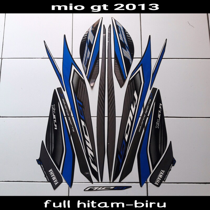 stiker motor mio gt 2013 biru
