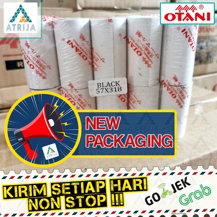 Thermal Paper Roll OTANI 57x31 Coreless. Kertas Thermal. Kertas Struk Kasir