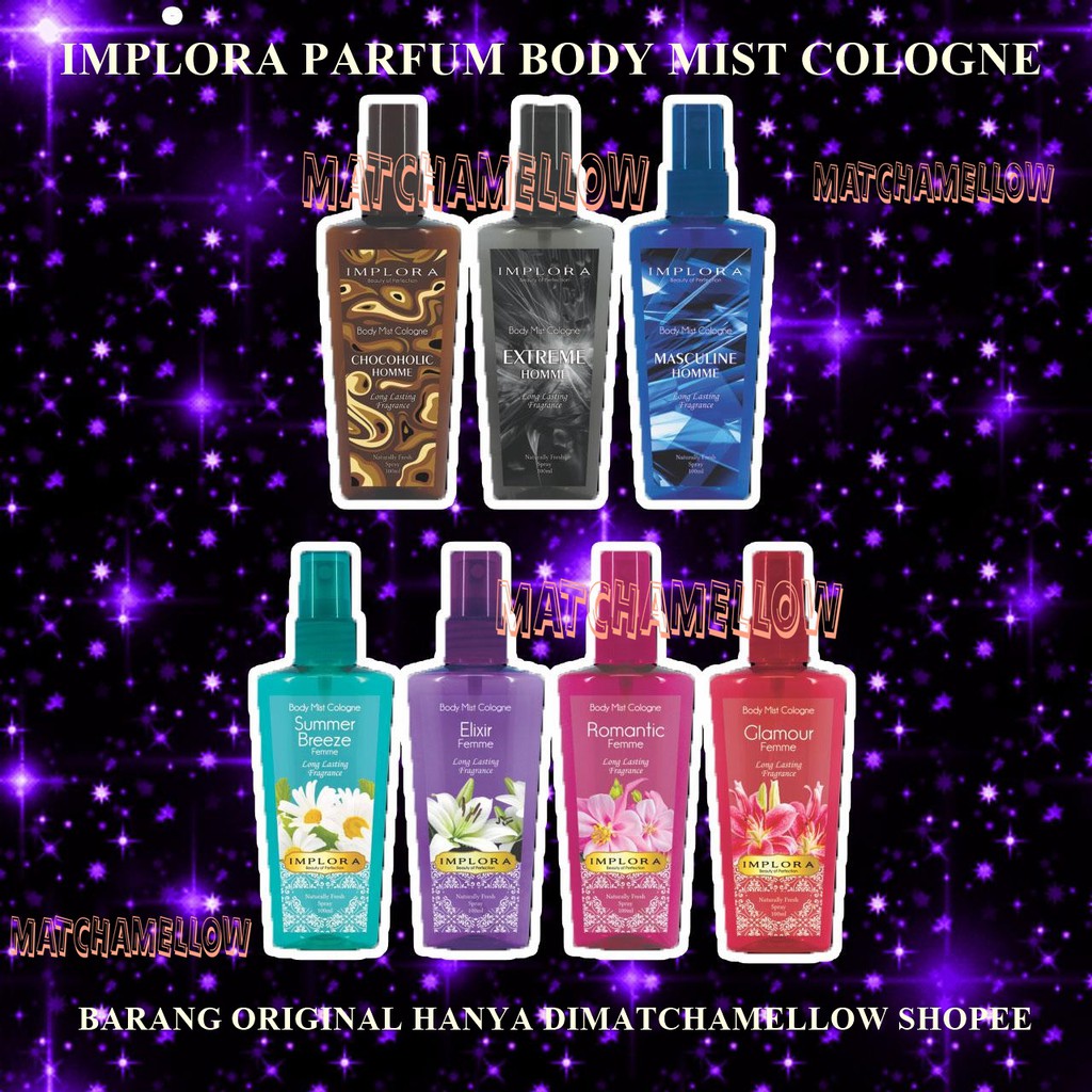 ❄️MATCHA❄️ IMPLORA PARFUM BODY MIST COLOGNE - BODY MIST BY IMPLORA