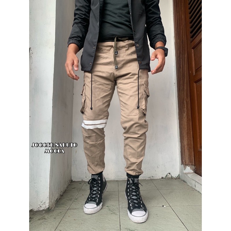 Celana Jogger Cargo Pria Pinggang Elastis Katun Original Strech Mulur Outdoor Hiking Celana Gunung Murah