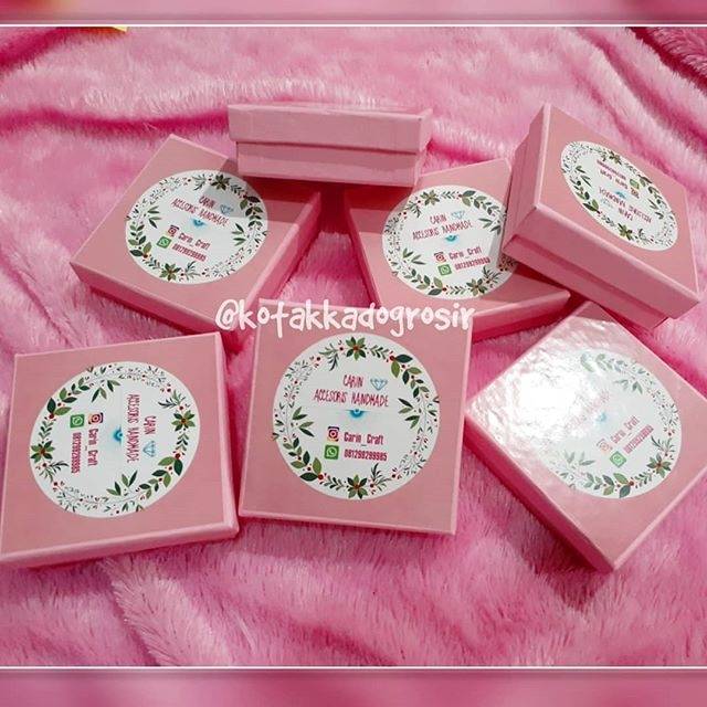 Box Packing Bros 7x7x3 cm lapisan dalam dan cetak logo