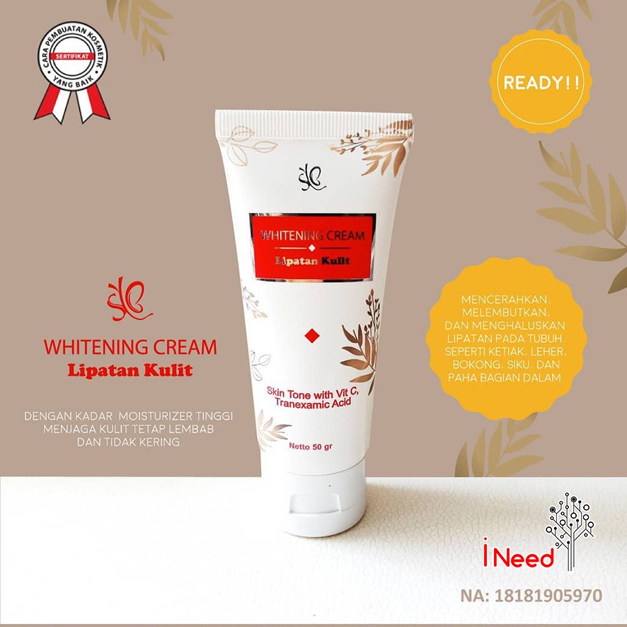 (INEED) SYB Whitening Cream / Lipatan Kulit BPOM Original
