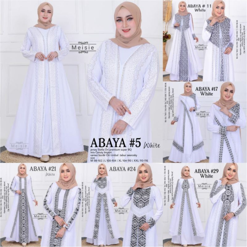 Abaya Umroh putih EXCLUSIVE DESAIGN