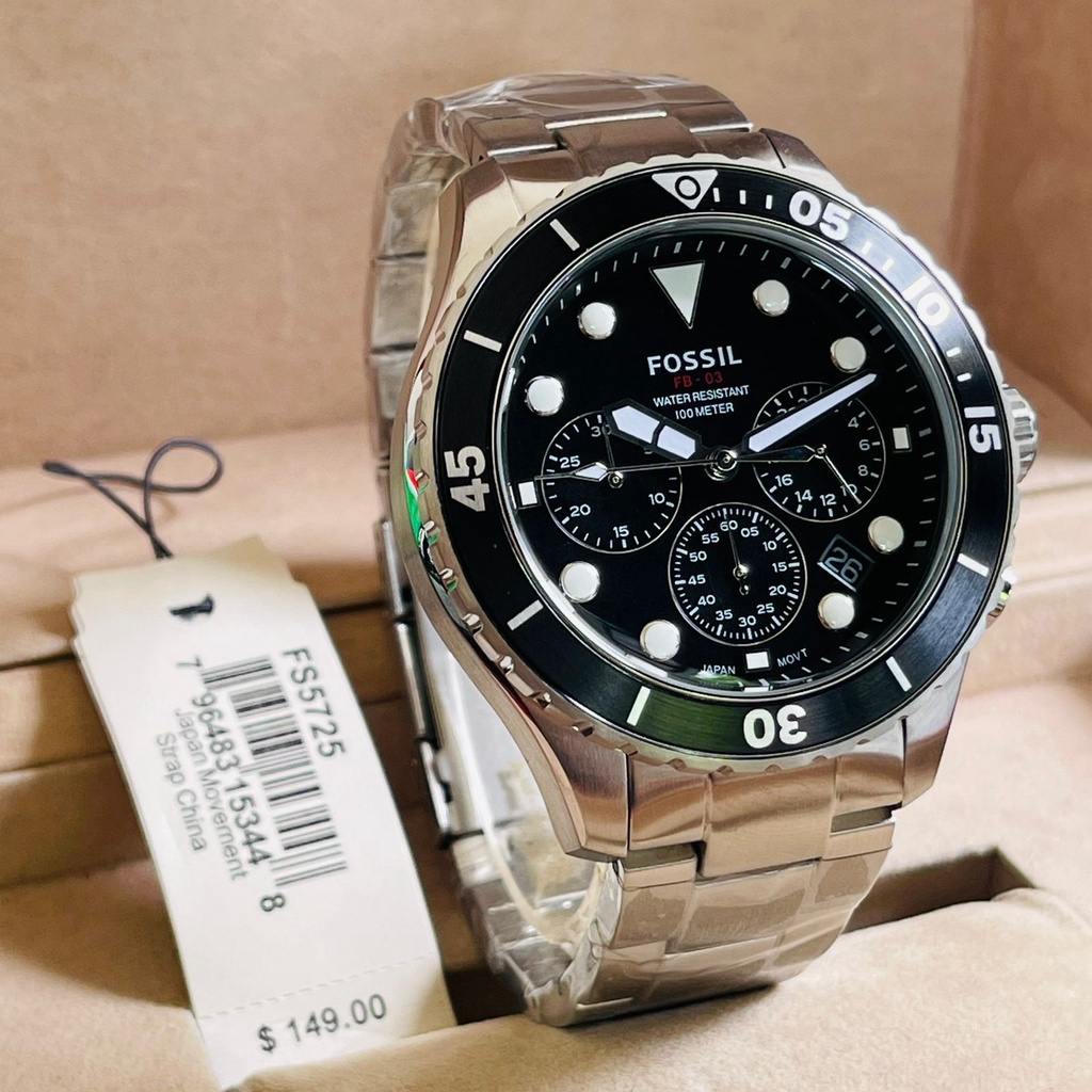 JAM TANGAN PRIA POSSIL TERLARIS FS SERIES RING KERAMIK ORIGINAL 