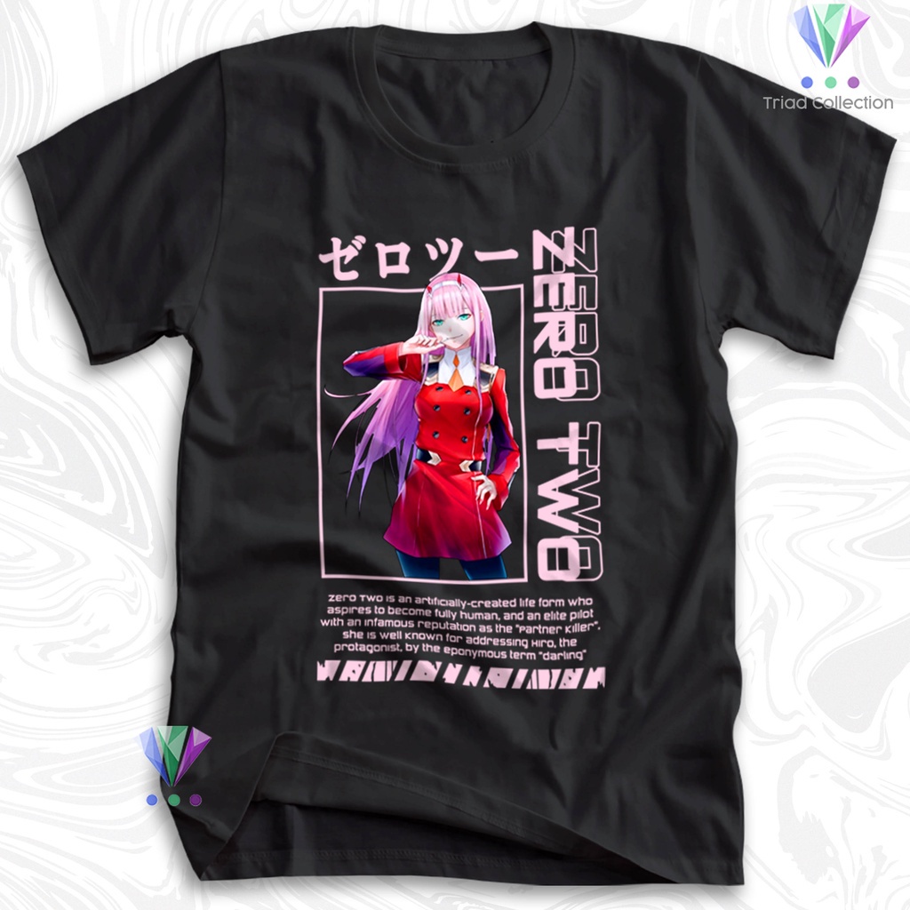 Tshirt Baju Kaos Distro  ZERO TWO / Kaos Distro Pria Wanita